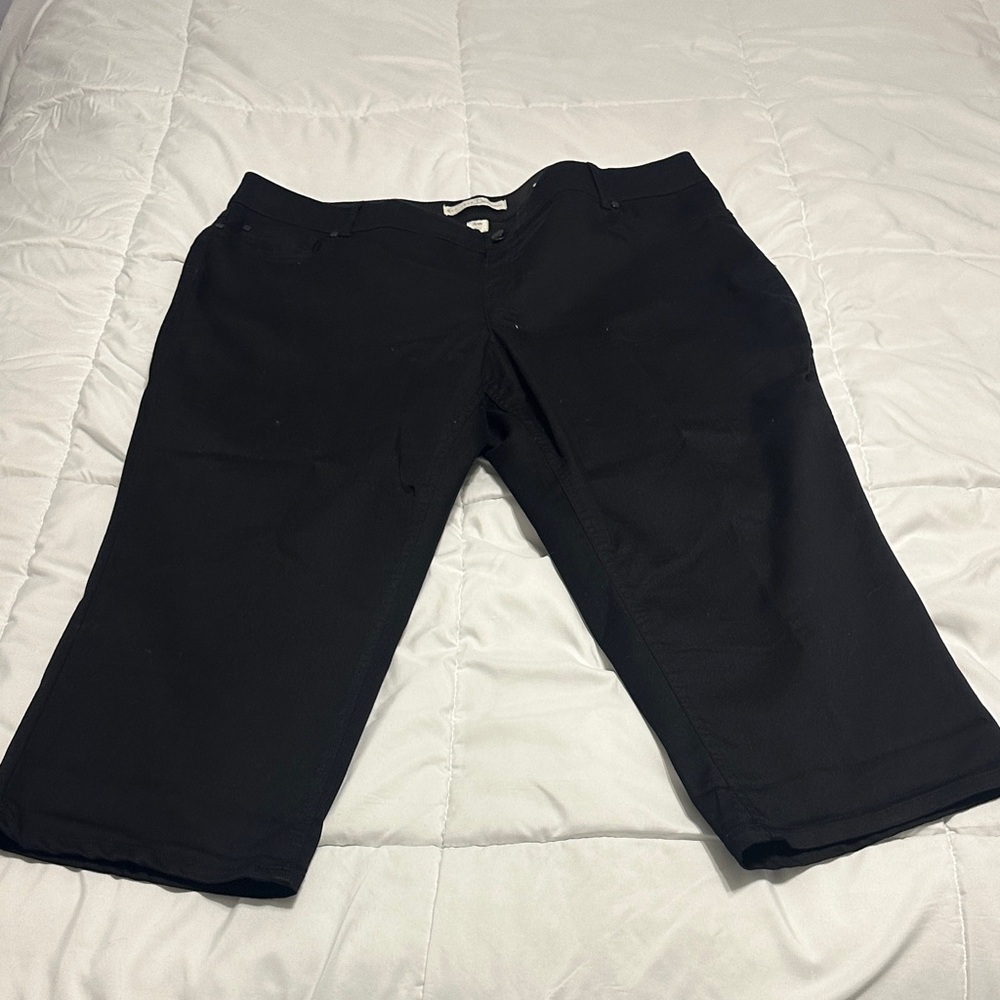 Black Cropped Pants Jeans